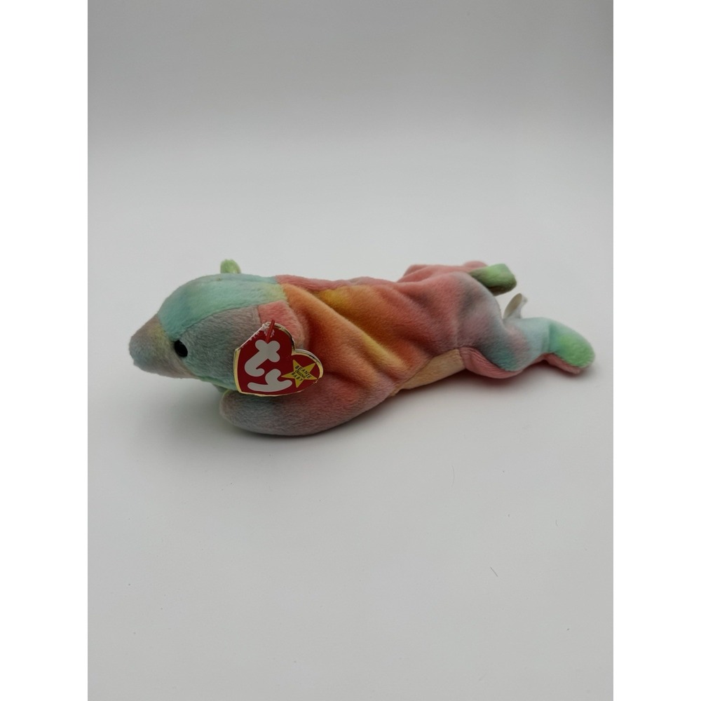 TY Beanie Baby - SAMMY the  bear/ Pastel Color Tie-Dyed/ (8.5 inch) VTG 1998-NWT
